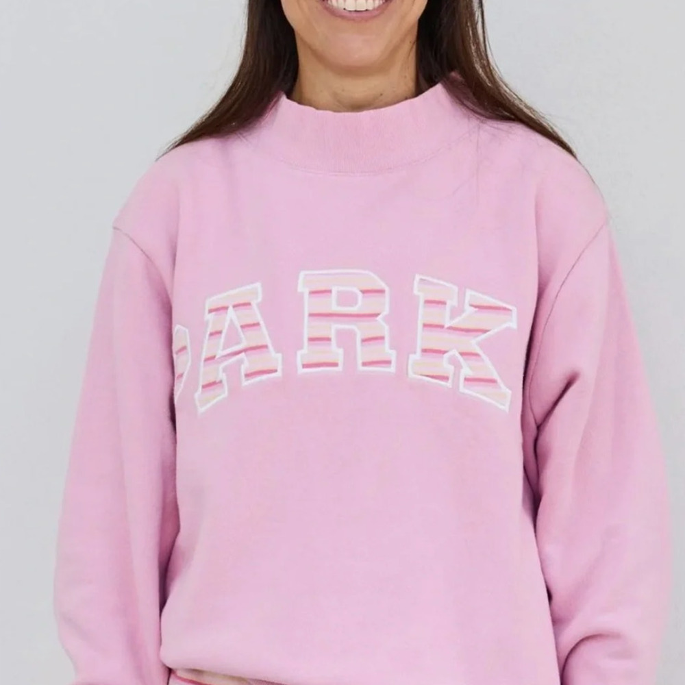 PARKE Varsity Heritage Mockneck in Sweetpea- Sold Out Size L/XL